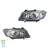 Headlight Set left right 12 V D1S/H7 PY21W Bi-Xenon HELLA...
