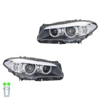 Headlight Set left right 12 V LED D1S Bi-Xenon HELLA for...