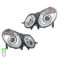 Headlight Set 12 V H7/H7 W5W PY21W Halogen HELLA for e.g....