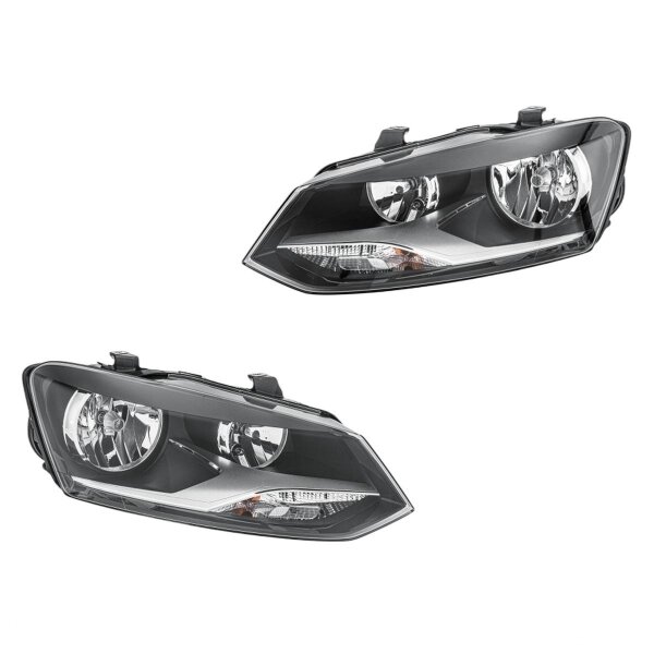 Scheinwerfer-Set links/rechts W5W HELLA für VW Polo (6R1, 6C1)