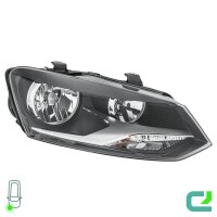 Scheinwerfer-Set links/rechts W5W HELLA für VW Polo (6R1, 6C1)