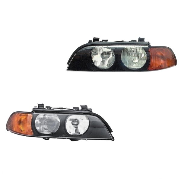 Headlight Set 12 V H7/HB3 P21W W5W FF Halogen HELLA for BMW 5 Series and others