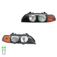 Headlight Set 12 V H7/HB3 P21W W5W FF Halogen HELLA for...