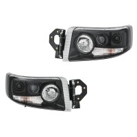 Headlight Set 24 V PY21W H7/H3 W5W H15 Halogen DE HELLA...