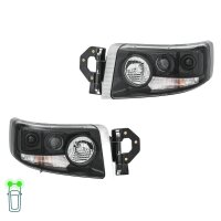 Headlight Set 24 V PY21W H7/H3 W5W H15 Halogen DE HELLA...