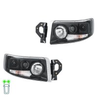 Hauptscheinwerfer-Set 24 V H7/H3 PY21W W5W H15 Halogen DE...