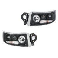 Headlight Set 24 V H7/H1 W5W PY21W Halogen HELLA for...