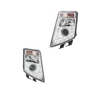 Headlight Set 24 V D2S/H7 PY21W LED bi-xenon HELLA for...