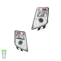 Headlight Set 24 V D2S/H7 PY21W LED bi-xenon HELLA for...