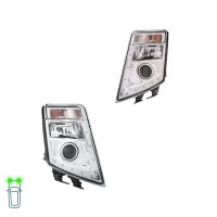 Headlight Set 24 V PY21W LED H7/H7 DE Halogen HELLA for...