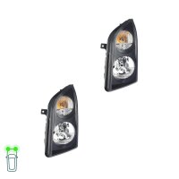Headlight Set left right 12 V H7/H7 P21/5W PY21W FF HELLA...