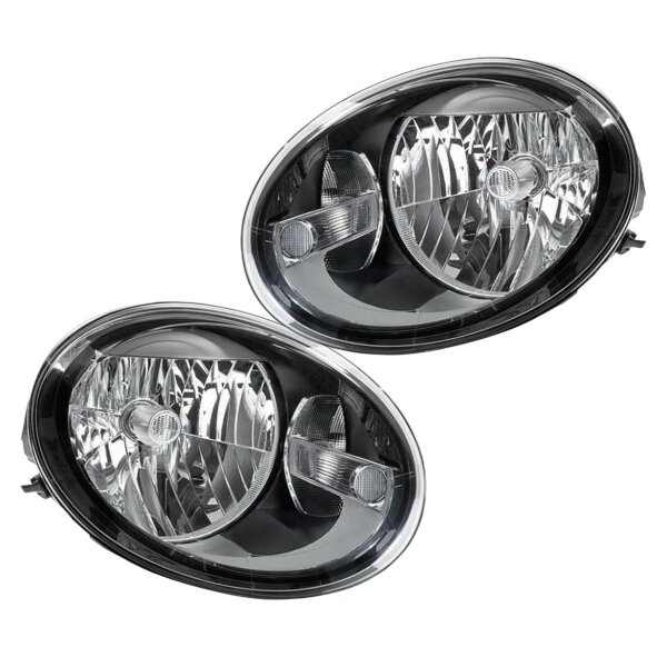 Headlight Set left right 12 V W21/5W H4 Halogen FF HELLA for e.g. VW BEETLE