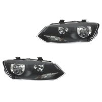 Headlight Set 12 V W5W PY21W H7/H7 FF Halogen HELLA for...