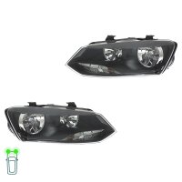 Headlight Set 12 V W5W PY21W H7/H7 FF Halogen HELLA for...