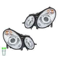 Headlight Set 12 V W5W PY21W D2S/H7 Bi-Xenon Halogen...