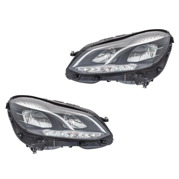 Headlight Set 12 V PSY24W LED H7 Halogen HELLA for e.g. MB E-CLASS