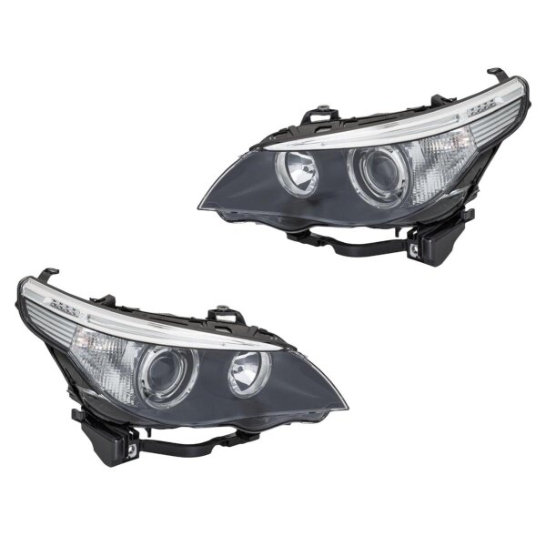 Headlight Set 12 V PY21W D1S/H7 halogen bi-xenon HELLA for BMW 5 Series