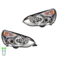 Headlight Set 12 V PY21W D1S/H1 halogen bi-xenon HELLA...