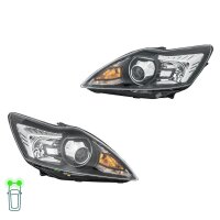 Headlight Set 12 V D1S/H1 PY21W W5W Bi-Xenon HELLA for...