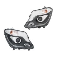 Headlight Set 12 V LED PY21W D3S/H7 FF Bi-Xenon HELLA for...