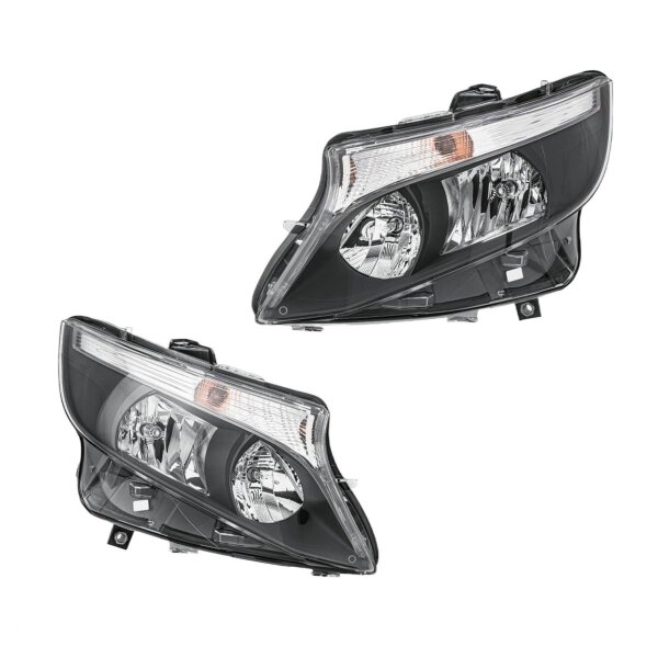 Hauptscheinwerfer-Set li re 12 V H7 H15 PY21W Halogen FF HELLA für u.a. MB VITO
