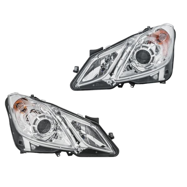 Headlight Set 12 V W5W PY21W H7/H7 Halogen DE HELLA for e.g. MB E-CLASS