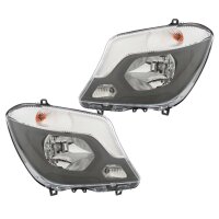 Headlight Set 12 V W21W PY21W H7/H7 W5W Halogen HELLA for...