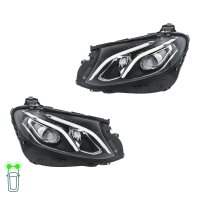 Headlight Set left right LED HELLA for MERCEDES-BENZ...