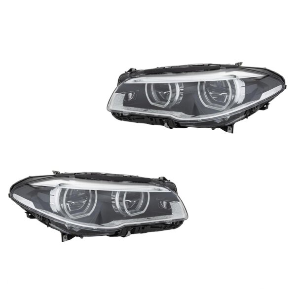 Headlight Set left right LED HELLA suitable for e.g. BMW 5 Series