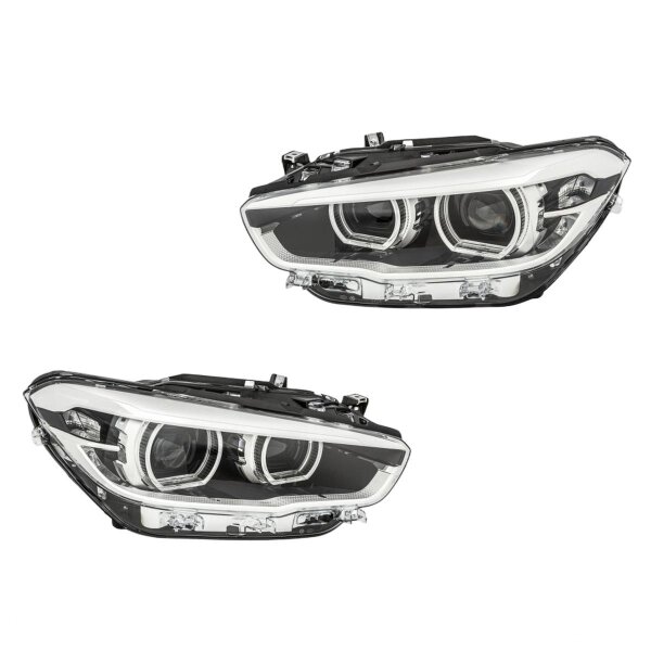 Headlight Set left right LED HELLA suitable for e.g. BMW 1 Series