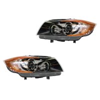 Headlight Set left right 12 V PY21W D1S/H7 Bi-Xenon HELLA...