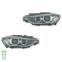 Headlight Set left right 12 V D1S LED PY21W Bi-Xenon...