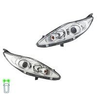Headlight Set 12 V PY21W W5W H7/H1 FF DE Halogen HELLA...