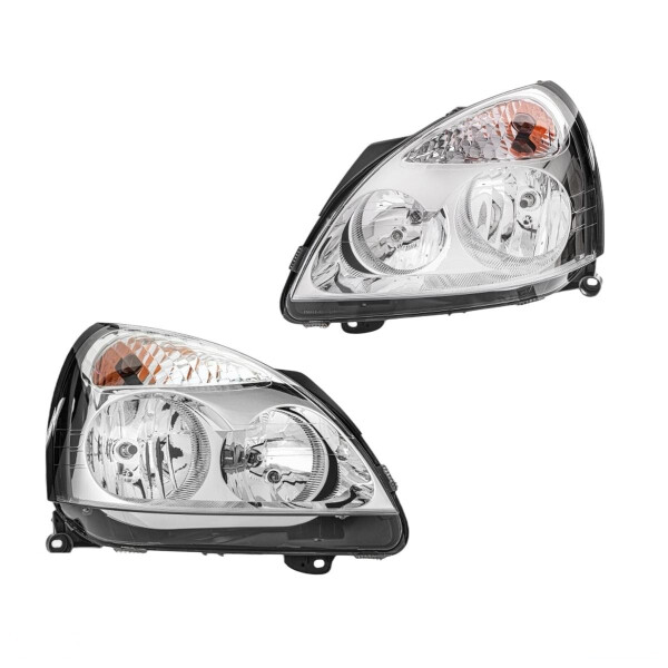 Headlight Set 12 V W5W H7/H1 PY21W Halogen HELLA for e.g. RENAULT CLIO