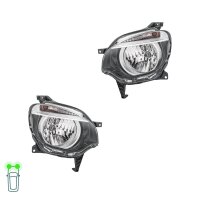 Headlight Set left right 12 V PY21W H4 Halogen HELLA for...