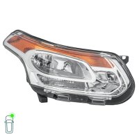 Headlight Set left right 12 V H21W H7/H1 W5W FF Halogen HELLA for CITROËN C3
