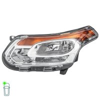 Headlight Set left right 12 V H21W H7/H1 W5W FF Halogen HELLA for CITROËN C3