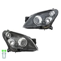 Headlight Set 12 V W5W PY21W D2S/H7 Bi-Xenon Halogen...