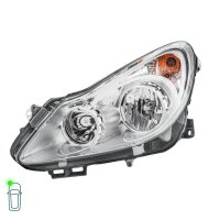 Hauptscheinwerfer-Set 12 V H7/H1 W5W PY21W Halogen HELLA für u.a. OPEL CORSA