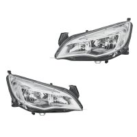 Headlight Set 12 V H7/H7 W21/5W FF Halogen HELLA for e.g....
