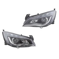 Headlight Set left right 12 V LED D1S H11 Bi-Xenon HELLA...