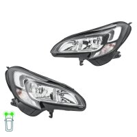 Headlight Set LED H7/H7 PSY24W FF Halogen HELLA for e.g....