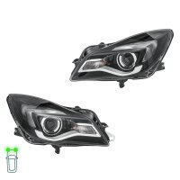 Hauptscheinwerfer-Set 12 V HIR2 PY21W W21W DE Halogen...