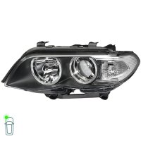 Headlight Set left right 12 V PY21W H7/H1 H10W DE Halogen FF HELLA for BMW X5