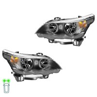 Headlight Set left right 12 V W5W H7/H7 halogen HELLA for...