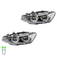 Headlight Set left right 12 V LED HELLA for BMW 3 Series...