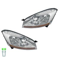 Headlight Set 12 V H6W H21W H7/H1 Halogen HELLA for...