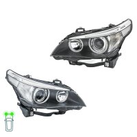 Headlight Set 12 V D1S/H7 PY21W halogen bi-xenon HELLA...