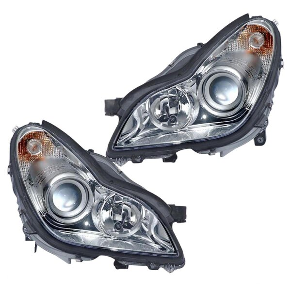 Headlight Set 12 V D2S/H7 PY21W W5W D2S Halogen Bi-Xenon HELLA for MB