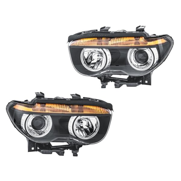 Headlight Set left right 12 V P21W D2S/H7 halogen bi-xenon HELLA for BMW 7
